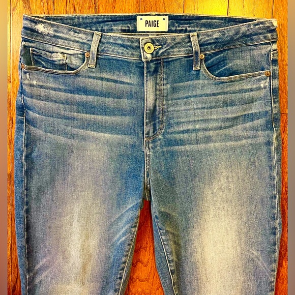 Paige Denim “Hoxton Crop” Distressed Jeans (Size 32) 👖 **NEW WITHOUT TAGS!!🎁** - Picture 6 of 13